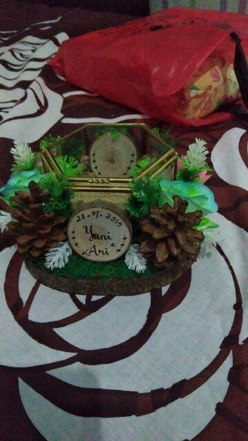 Tempat Cincin Rustic Model O Untuk Seserahan Pernikahan, Lamaran Atau Tunangan