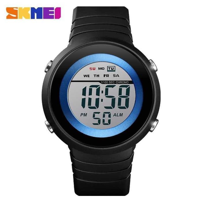 SKMEI Jam Tangan Digital Pria 1497 Biru Putih