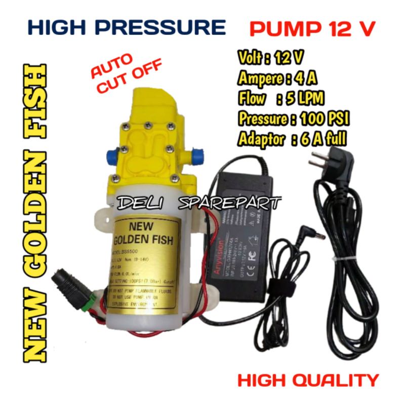 Alat cuci motor mini pompa Dinamo steam Doorsmeeer plus adaptor 6 A full