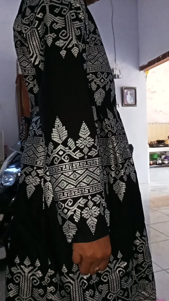 Batik Couple - Sania Ruffle Batik Couple Ori Ndoro Jowi Dnt