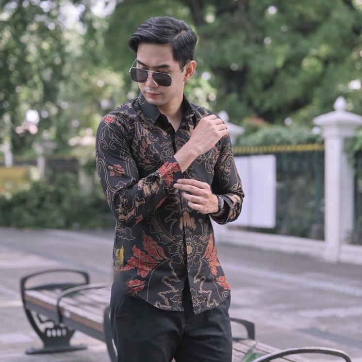 Terbaru.. Baju Batik Pria Lengan Panjang Asli Solo Sragenan Lapis Furing