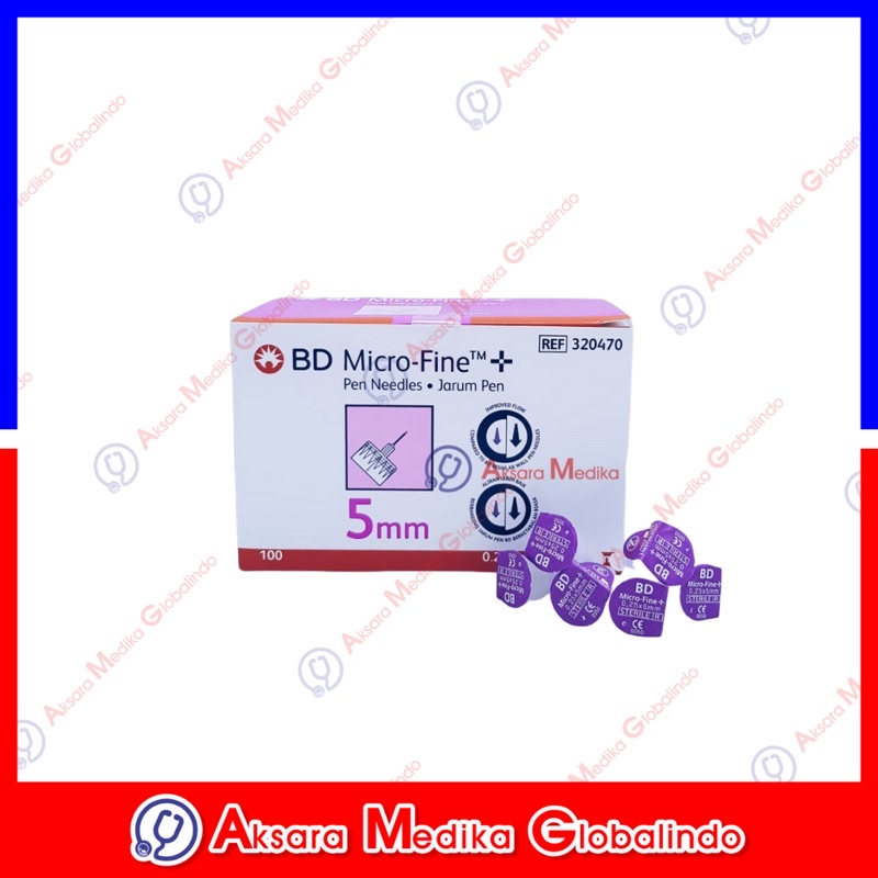 BD MICRO FINE 5mm (Ungu) BD MICRO FINE 5MM INSULIN #AMG