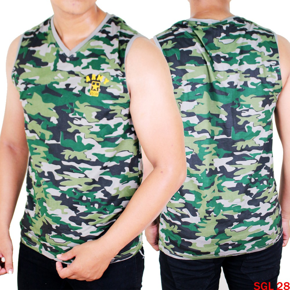 Kaos Army Singlet Dalaman Pria-SGL 28