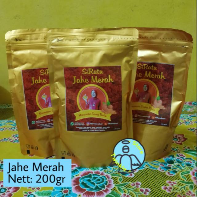 

SI RATU JAHE MERAH 200gr / Minuman Herbal Jahe Merah/ Minuman Bubuk Jahe Merah