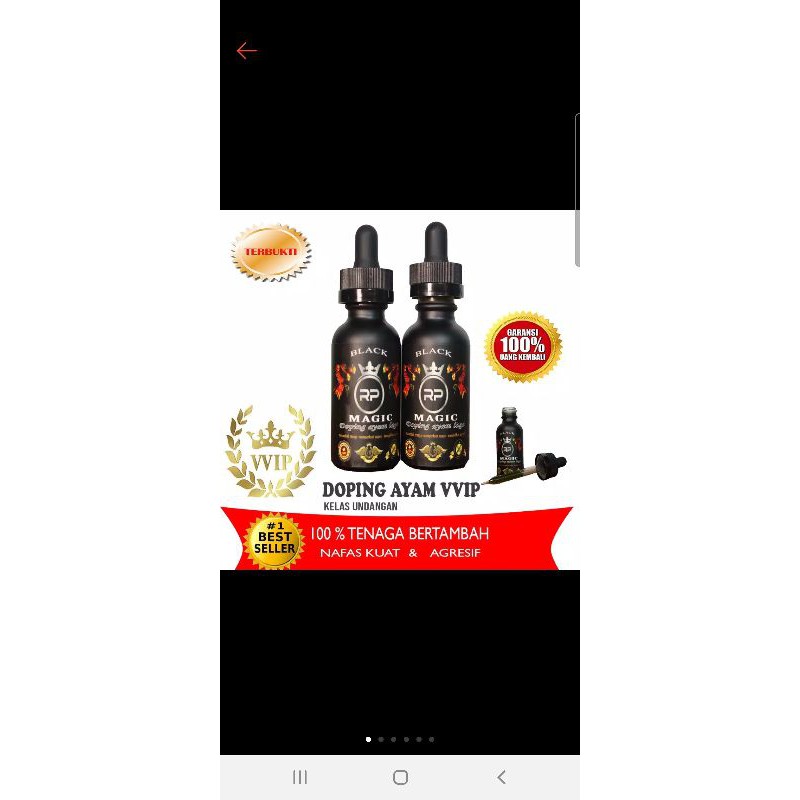 doping vvip black magic 30ml vitamin obat ayam tarung tenaga ori asli murah