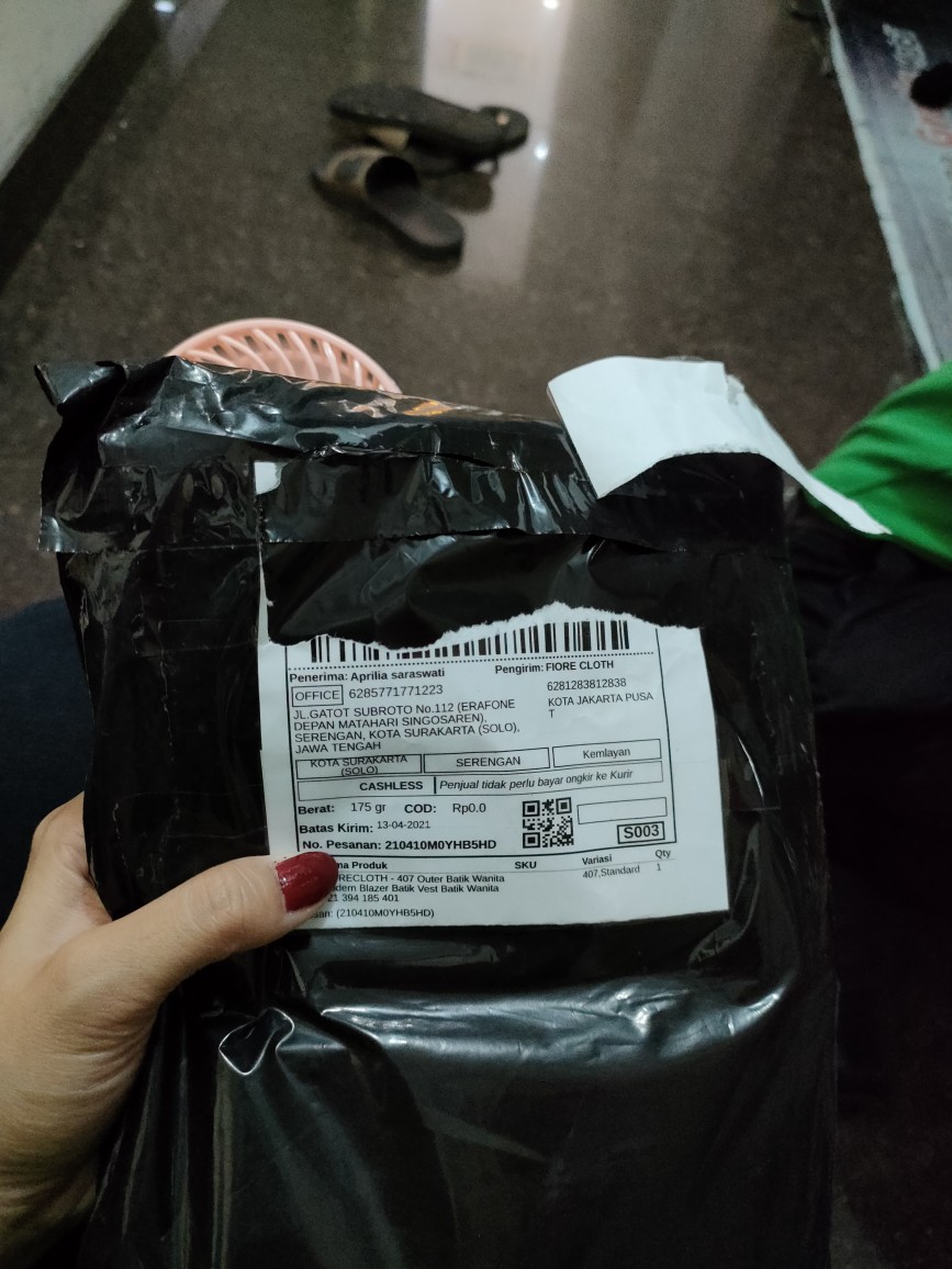 Fiorecloth - Outer Batik Wanita Modern Blazer Batik Vest Batik Wanita 394 435 421 439