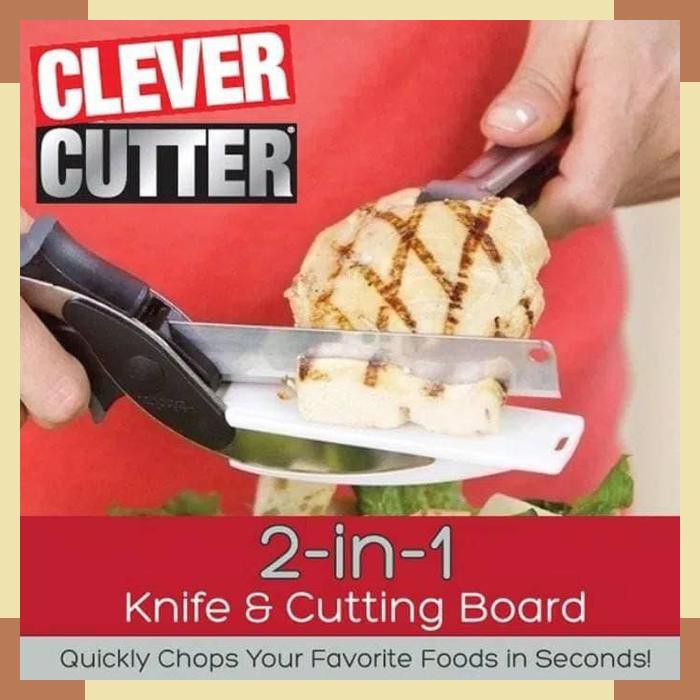 

Clever Cutter Knife Scissors Alat Potong Sayur Pisau Gunting