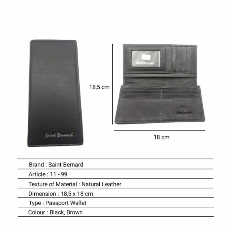 Dompet Wanita Kulit Sapi Asli 11-99 Saint Bernard