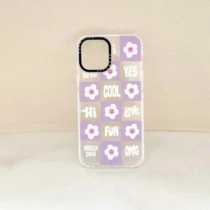 iPhone X Xs Xr XsMAX 11 11Pro Max 12 12 Pro 12 Pro Max 13 13 Pro 13 Pro Max Casetify Case Antiknock Flowery Lilac Fun Casing