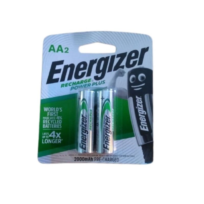 Baterai Energizer Rechargeable (Isi Ulang) AA Power Plus 2000mAh