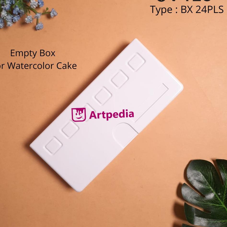 

Stok terbatas! - V-TEC Empty Box For Watercolor Type BX-24PLS / Empty Case for Watercolor 24Pocket B