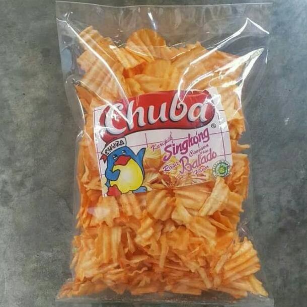 

snack kiloan Keripik Singkong Chuba Keju 250 gram makanan ringan .