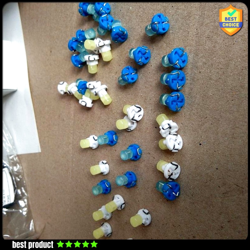 Socket Lampu T3 Biru Socket Bohlamp T3 Panel Ac Speedometer Spidometer Toyota