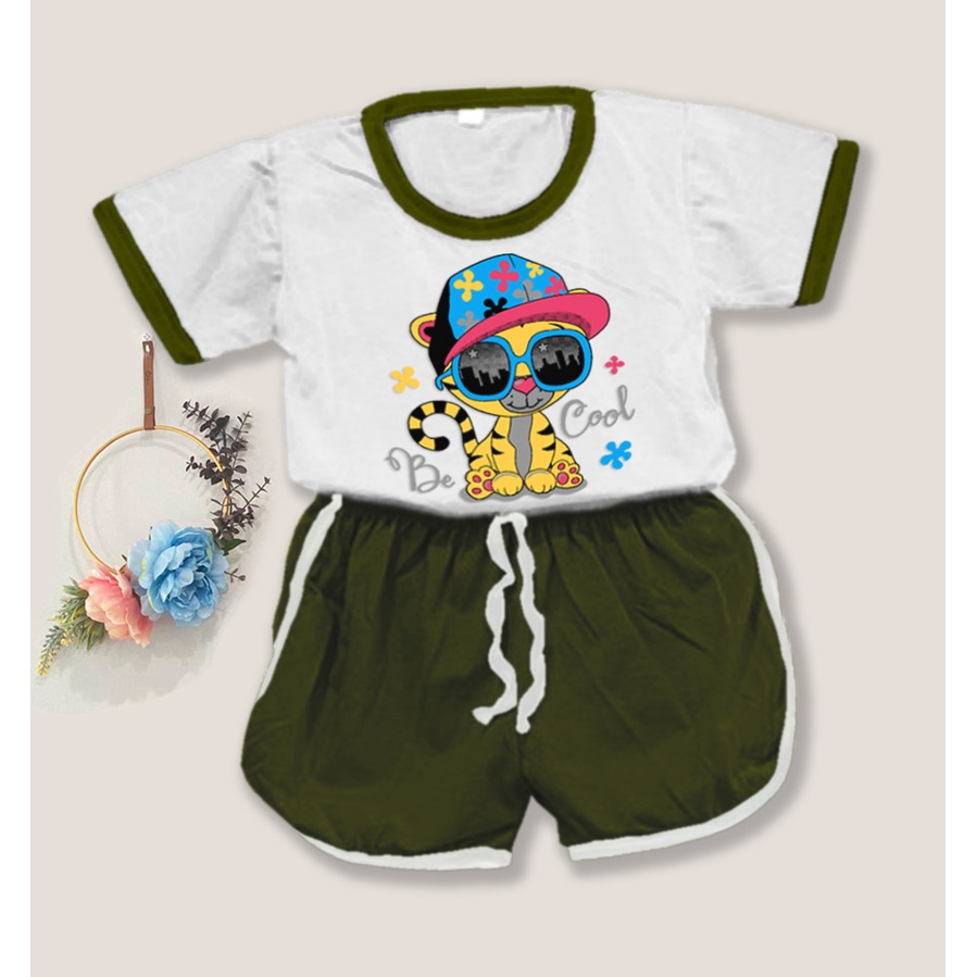 Rillo - Setelan Baju Playset Cupa Cups Anak / Sete