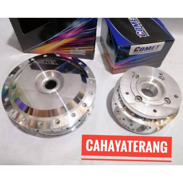 Trombol Tromol Chrome 1 Set Depan Belakang Comet, Vario 150 New - Vario 150 2018, Cakram Lubang 5