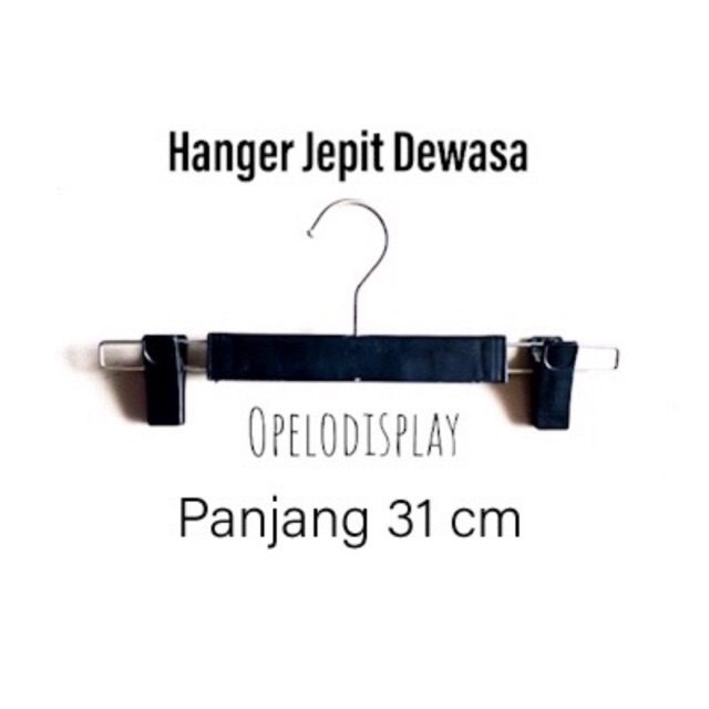 HANGER JEPIT KOTAK PLASTIK DEWASA