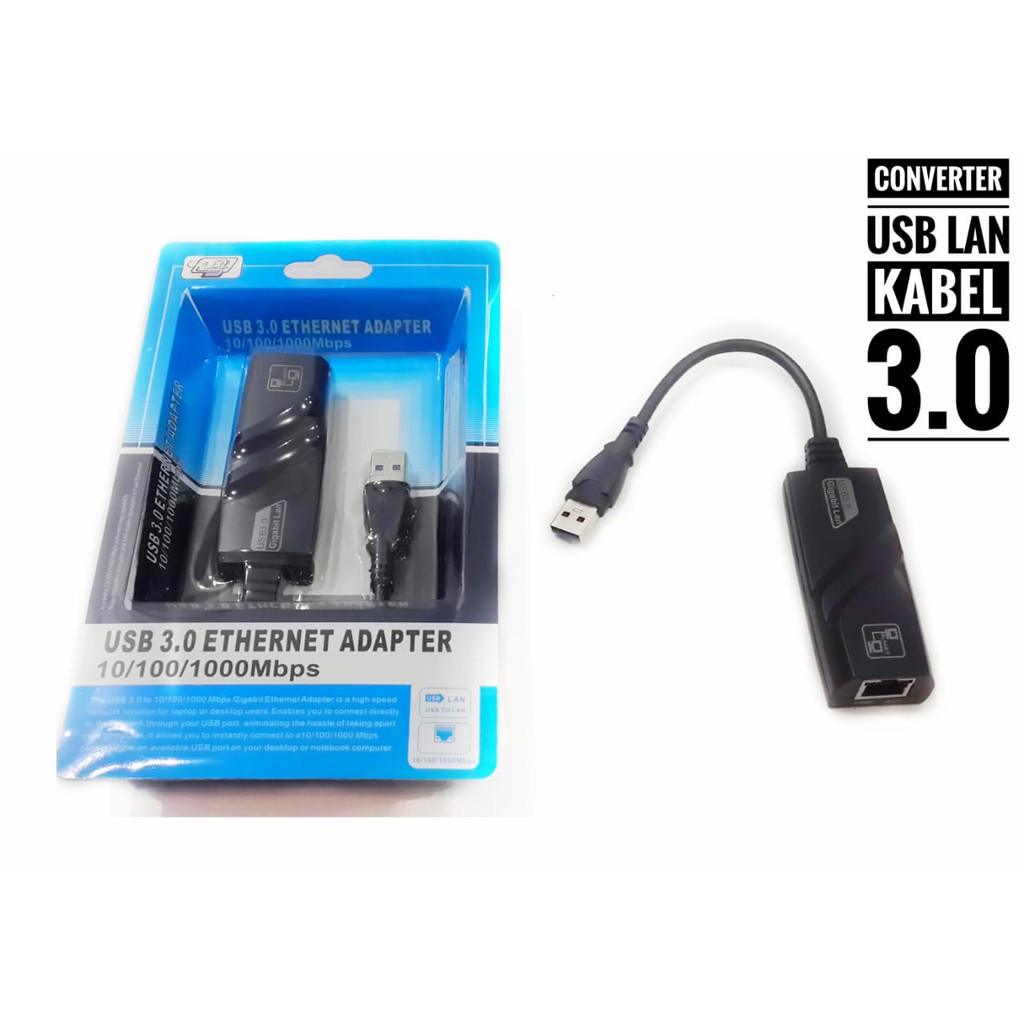 USB 3.0 to LAN Gigabit Ethernet Adapter Up To 1000 Mbps