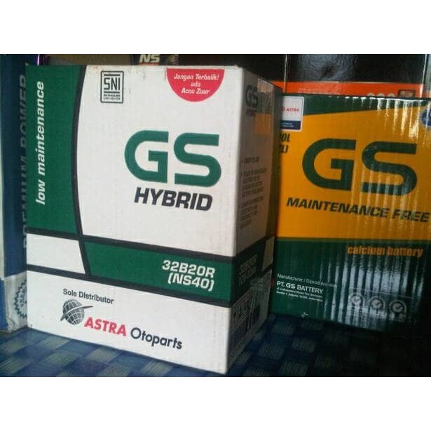 Aki Mobil Toyota Avanza GS Hybrid NS40 aki basah