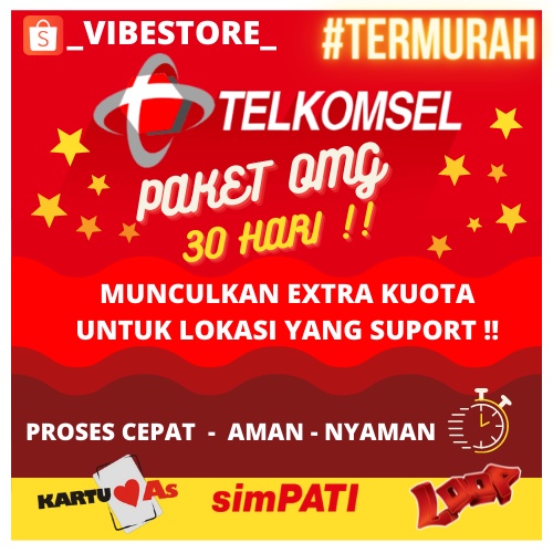 TEMBAK Paket OMG Telkomsel 1-2 bulan (Munculkan Ekstra Kuota)