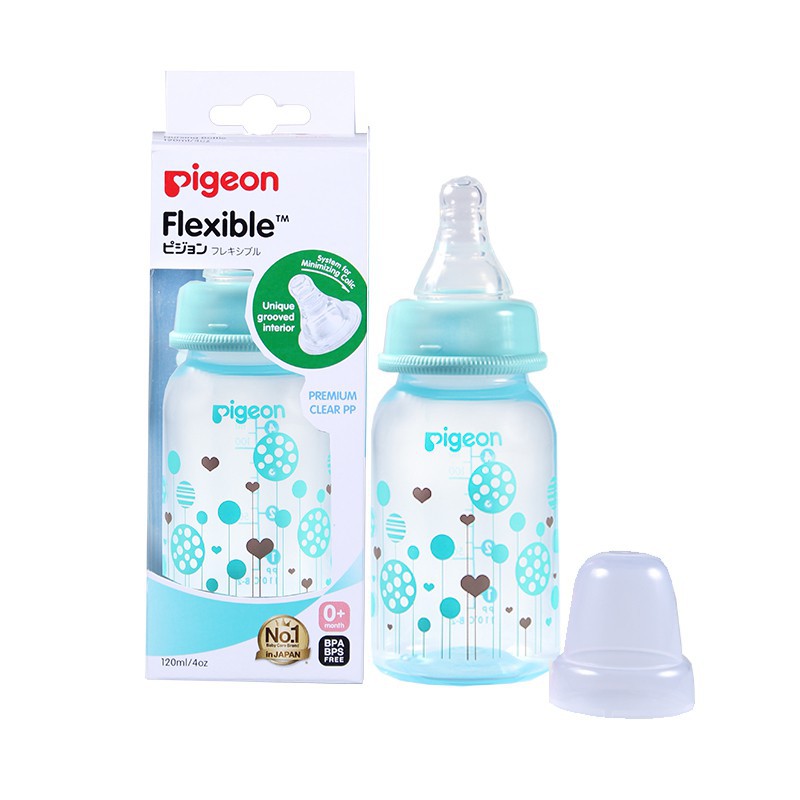 Pigeon - Flexible Premium Clear PP Bottle Standard 120ml