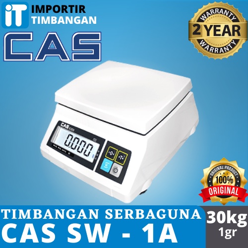 TIMBANGAN MEJA DIGITAL CAS SW-1A/TIMBANGAN KUEH/SEMBAKO/ sarang walet - 3KG 6KG 15KG 30KGNew Origina