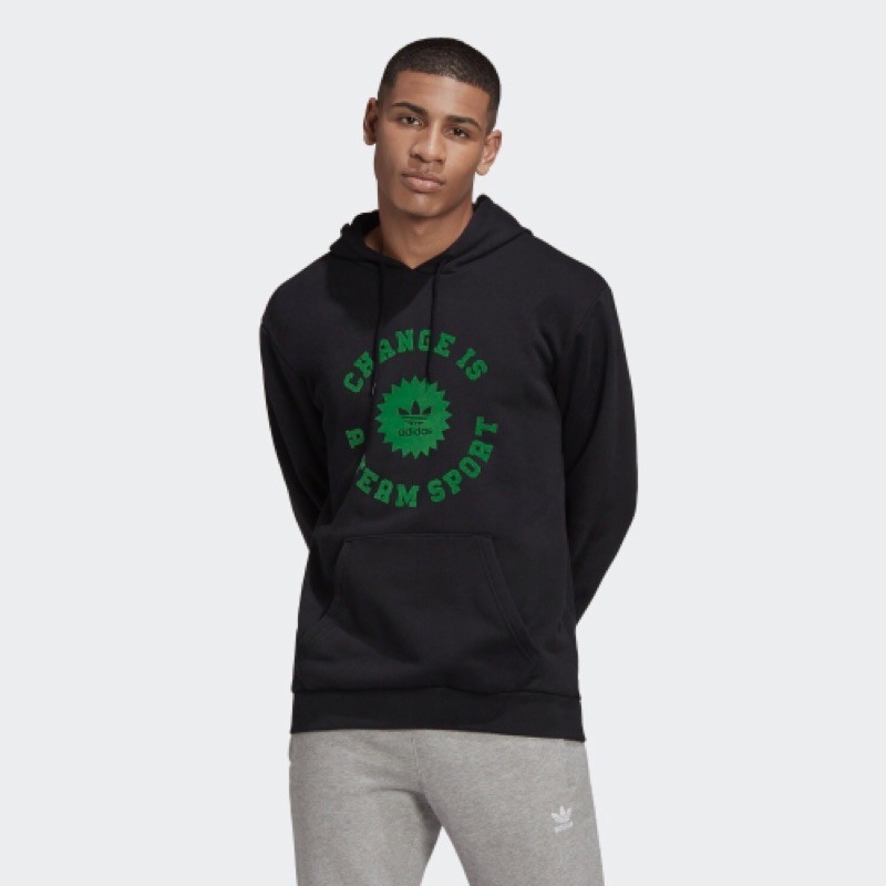 Adidas Change Is a Team Sport Circle Hoodie Black Originals