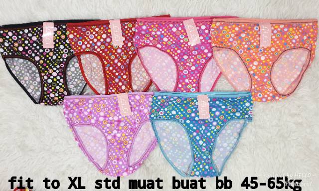 GROSIR UNDIES MOTIF GAMBAR UK XL/UNDIES