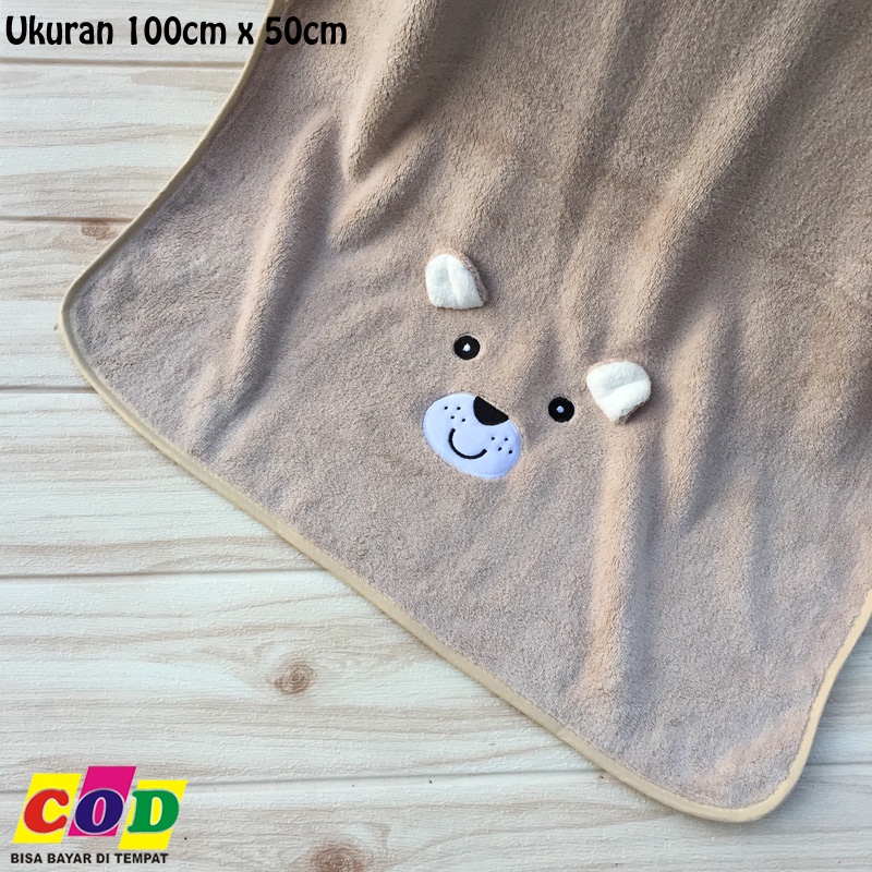 Handuk Bayi Karakter Super Lembut dan Tebal Ukuran 100x50cm Almeera Baby and Kids