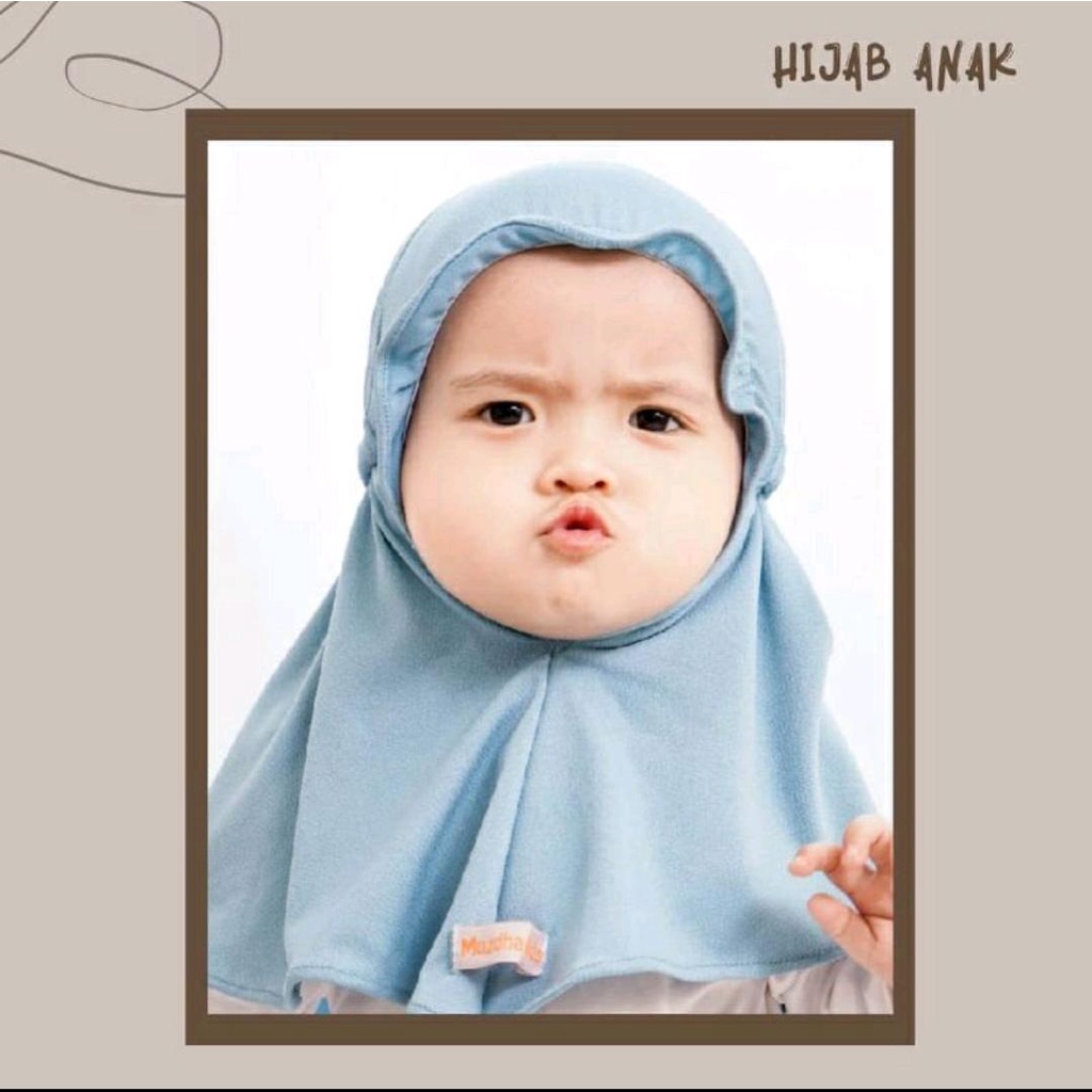 Jilbab Anak / Bergo Anak Jersey Shakila 0-3 Tahun