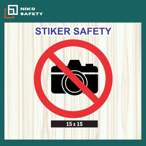 

Sticker Label Safety Sign / Stiker Dilarang Mengambil Foto & Gambar / Sticker Custom Nico Safety