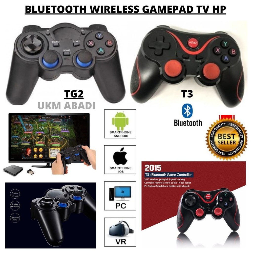 Bluetooth Wireless Joystick Gamepad Controller For Smart TV Box HP 111130