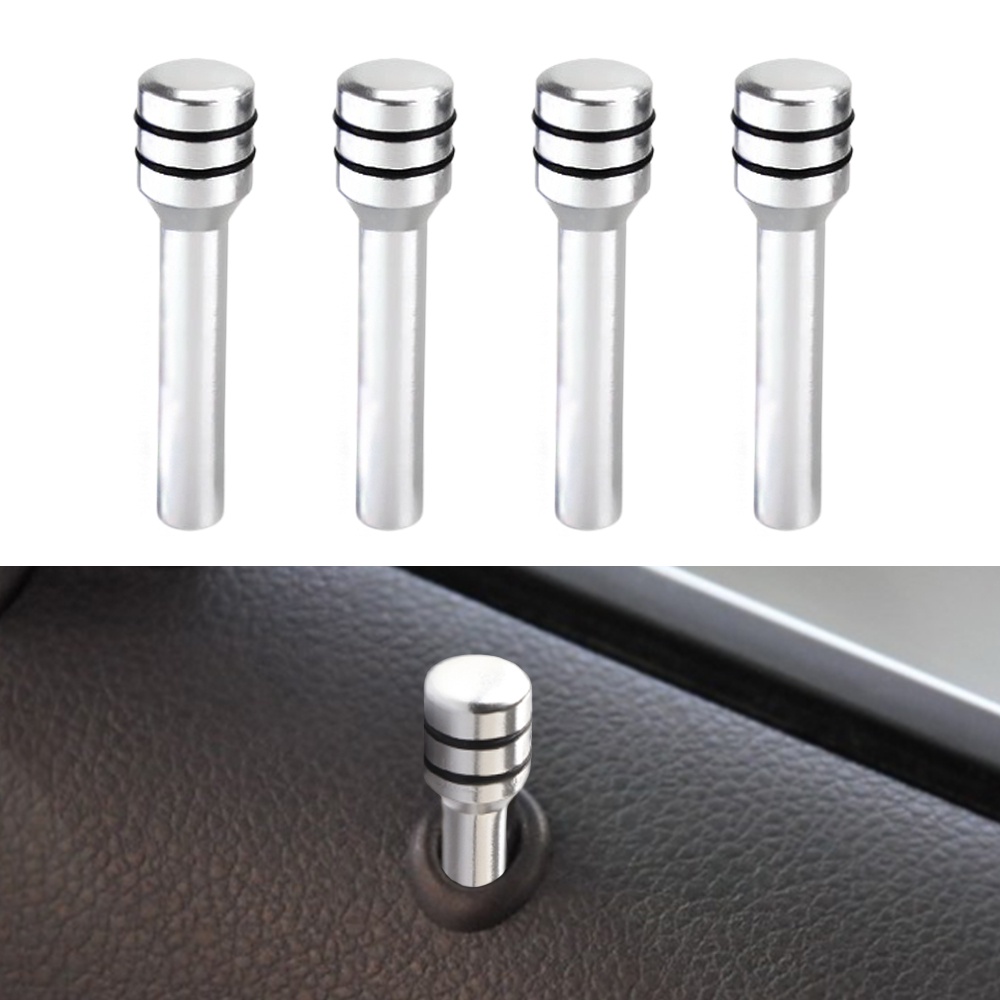 2pcs Pin Knob Kunci Pintu Mobil / Truk Universal Bahan aluminum Alloy