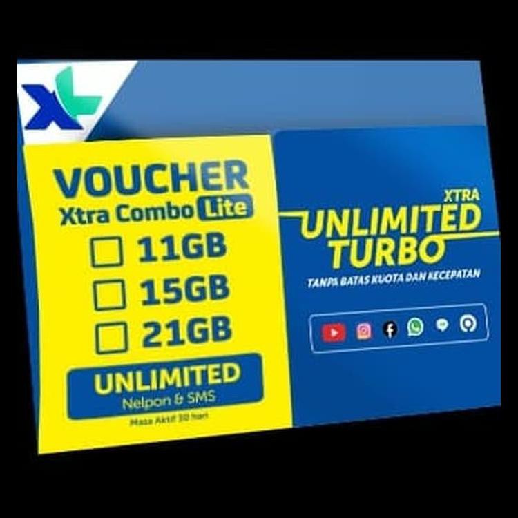 Kartu Perdana Xl Unlimited Turbo + 16Gb Kode 20