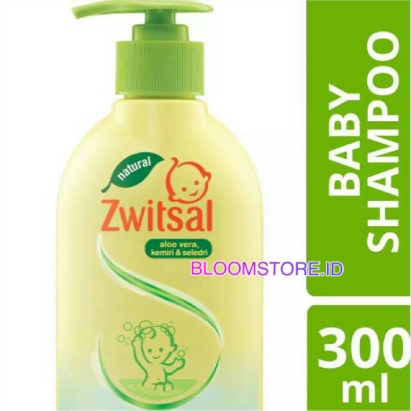 ZWITSAL Baby Shampoo Shampo Sampo Natural Aloe Vera Botol Pump 300ML 300 ML Switsal Avks