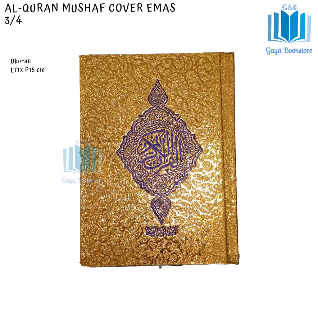 Al-Quran Cover Emas 3/4 A6 - AlQuran