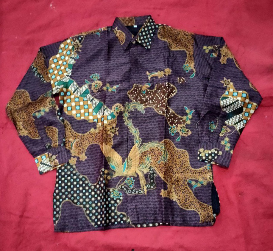 Kemeja Batik Pria Semi Sutra Silky Premium Puring Istimewa