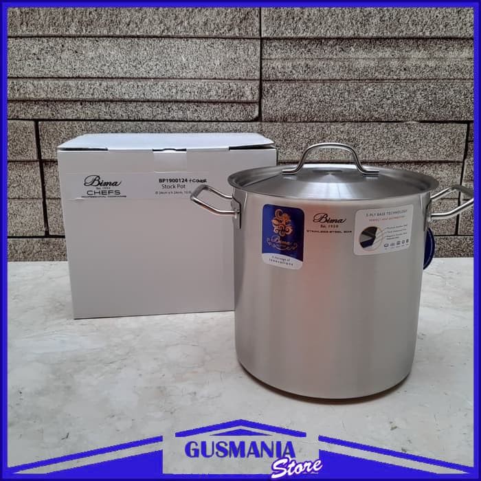 Panci Masak Teplon Bima Origin Wajan Stainless Kuali Penggorengan