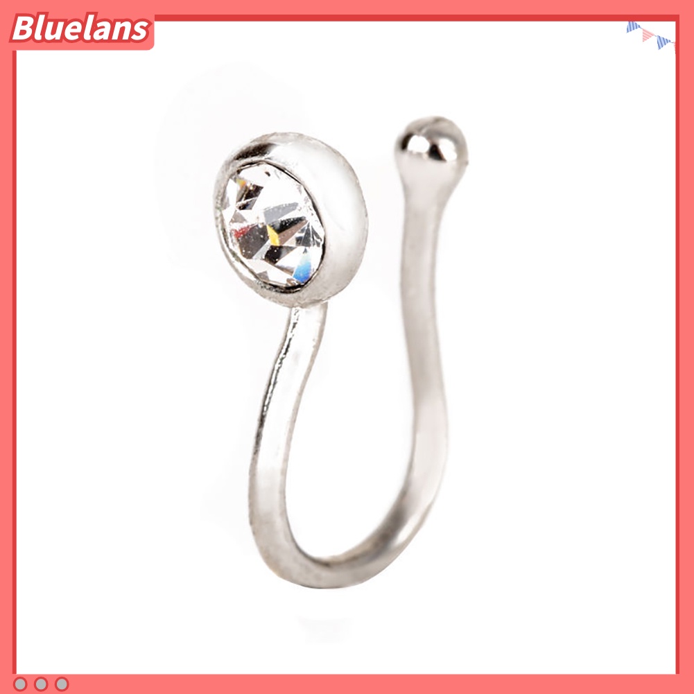 Bluelans Fashion No-piercing Ear Lip Hoop Ring Women Chic Fake Nose Clip Jewelry