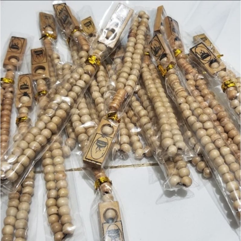 Tasbih Kayu 33 &amp; 99 Butir | Souvenir Oleh Oleh Haji Umroh