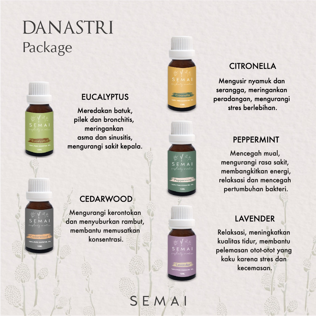 Paket Danastri SEMAI Essential Oil Diffuser