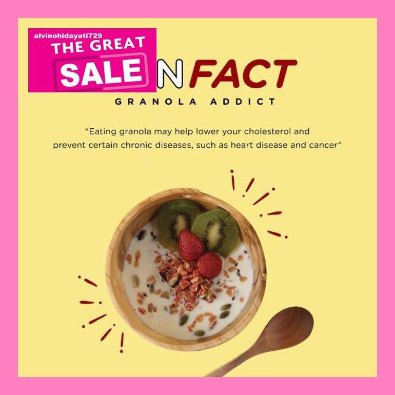 

Al04Nind Granola Addict - Paket Isi 4, Boleh Campur Rasa Indvvl03