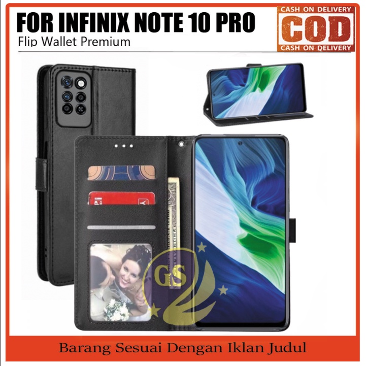 Leather Flip Cover Infinix Hot 10 10S 9 Play Note 10 Pro 8 Smart 5 4 Wallet Case Casing Kulit Dompet