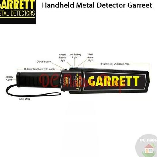 Handheld Metal Detector Metal Alat Deteksi Logam Emas Garrett Original