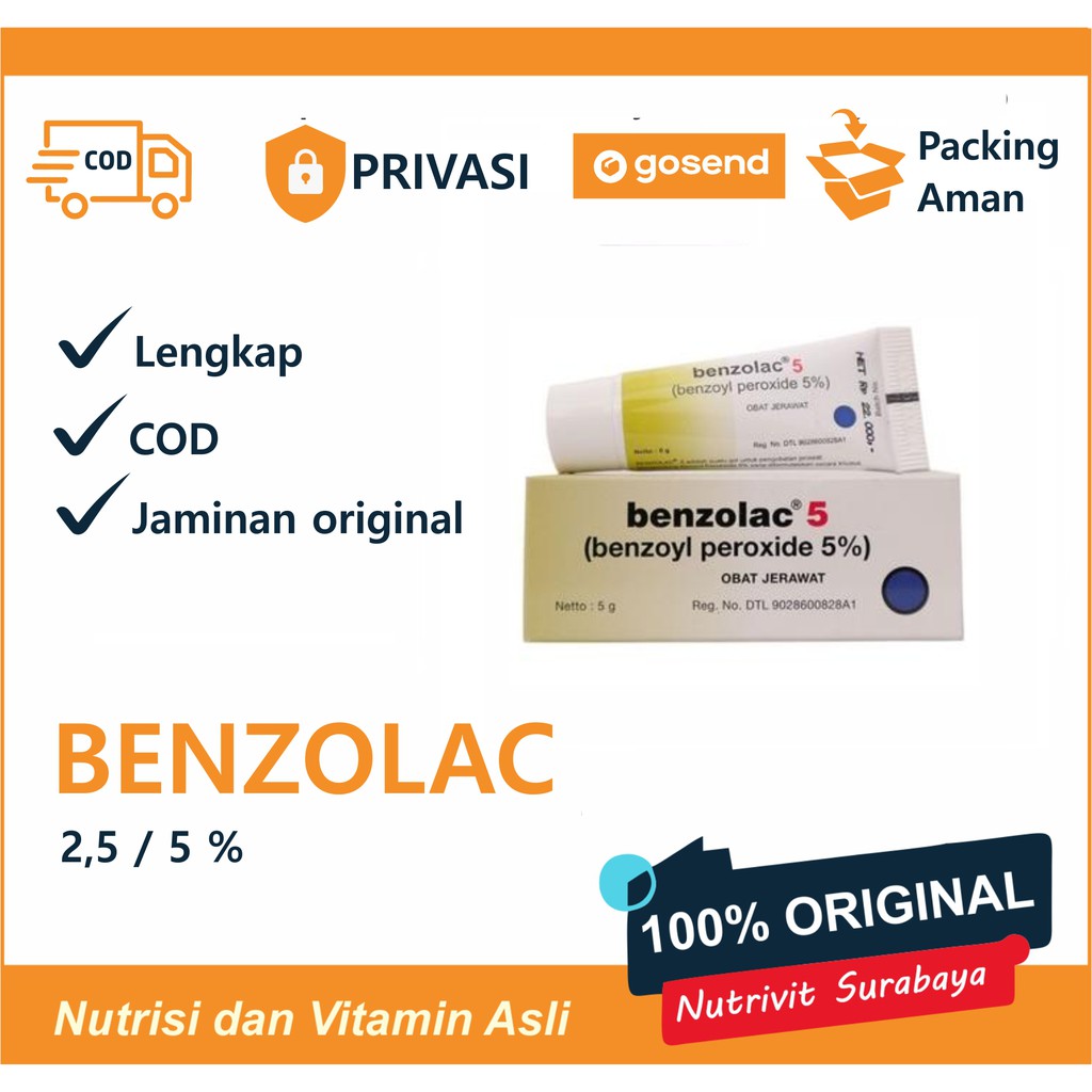 Benzolac cream obat jerawat