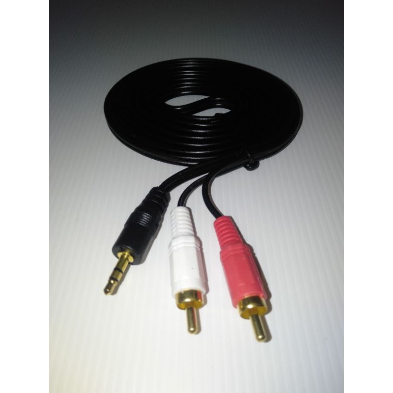 KABEL AUDIO JACK 3.5 - RCA 2 (1-2) PANJANG 3M