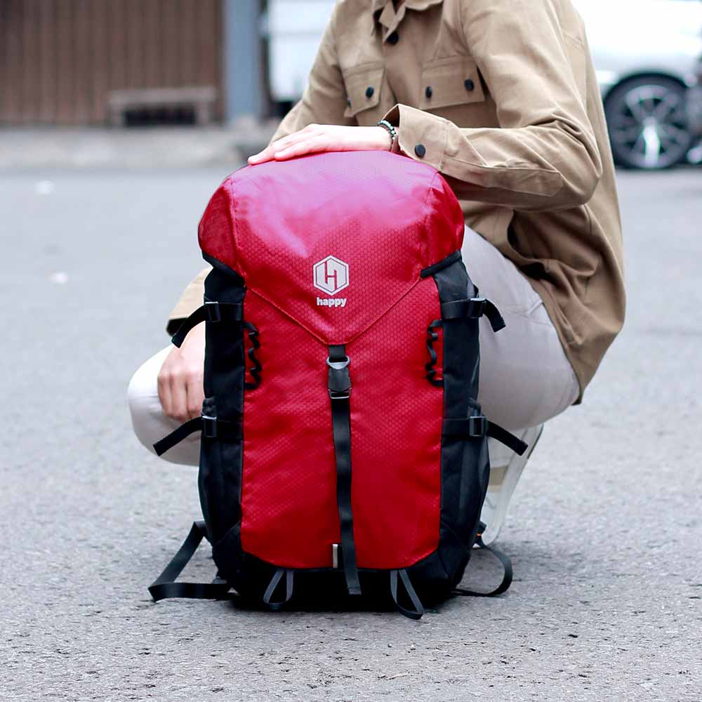 Tas Gunung Semi Carrier 40 Liter Tas Ransel Outdoor Pria 40L Merah 186