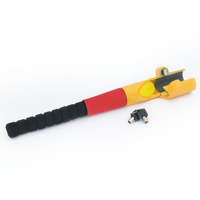 Kunci Stir 6036 / Kenmaster Kunci Pengaman Stir Mobil, Baseball Yellow