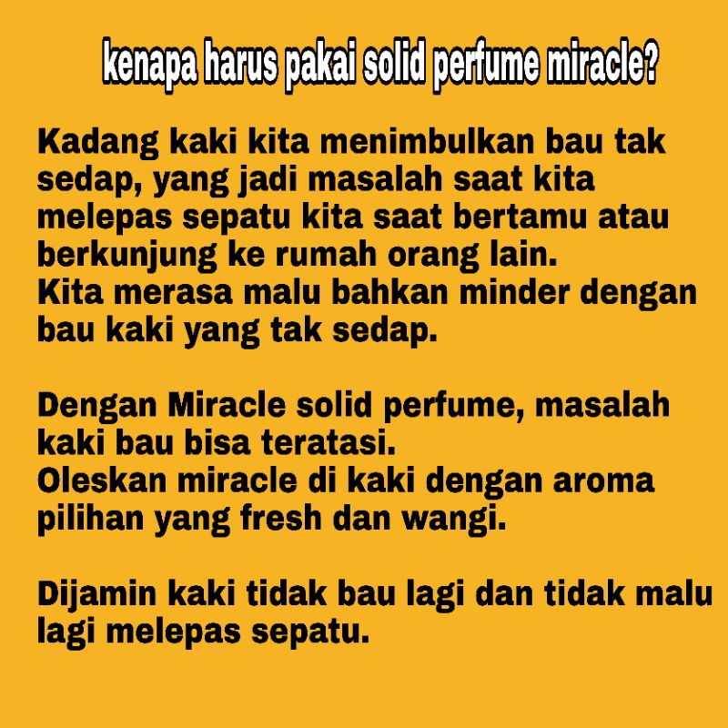 PENGHILANG BAU KAKI/SOLID PERFUME/PARFUM PADAT/PARFUM KAKI/ANTI KAKI BAU/PARFUM SEPATU/BAU KAKI