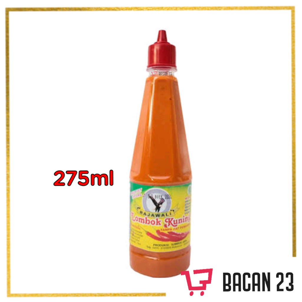 

Lombok Kuning Rajawali (275ml) / Saos Lombok Kuning Botol / Salt Soy Sauce / Bacan 23 - Bacan23