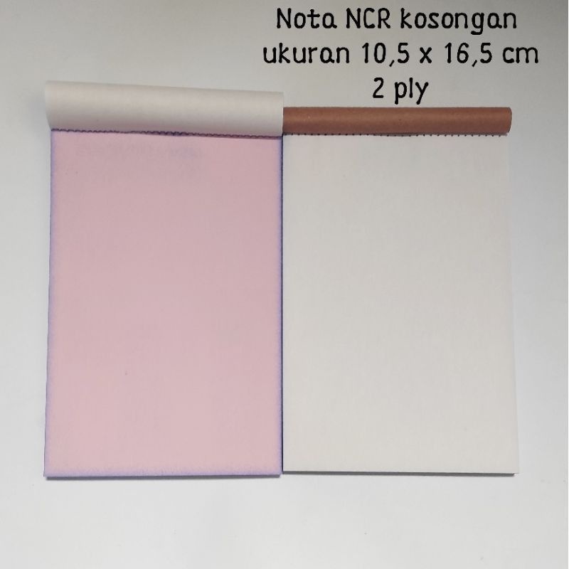 

nota ncr kosongan 3 ply ukuran 10.5 x 16.5 cm